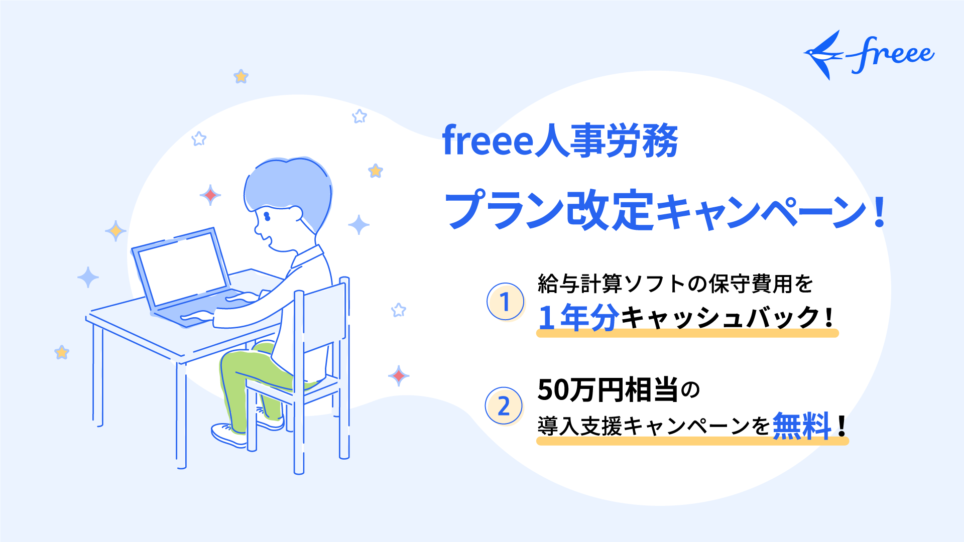 freee人事労務 プラン改定キャンペーン！